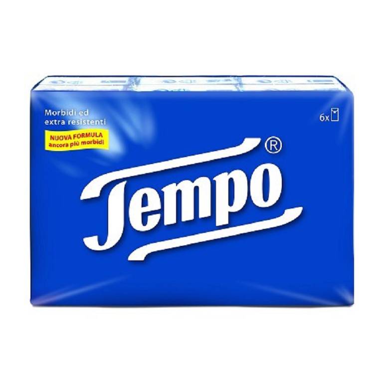 TEMPO FAZZOLETTI REGOLARI 6PAC